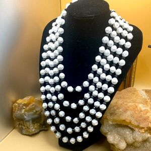 Vintage W. Germany multi strand necklace.